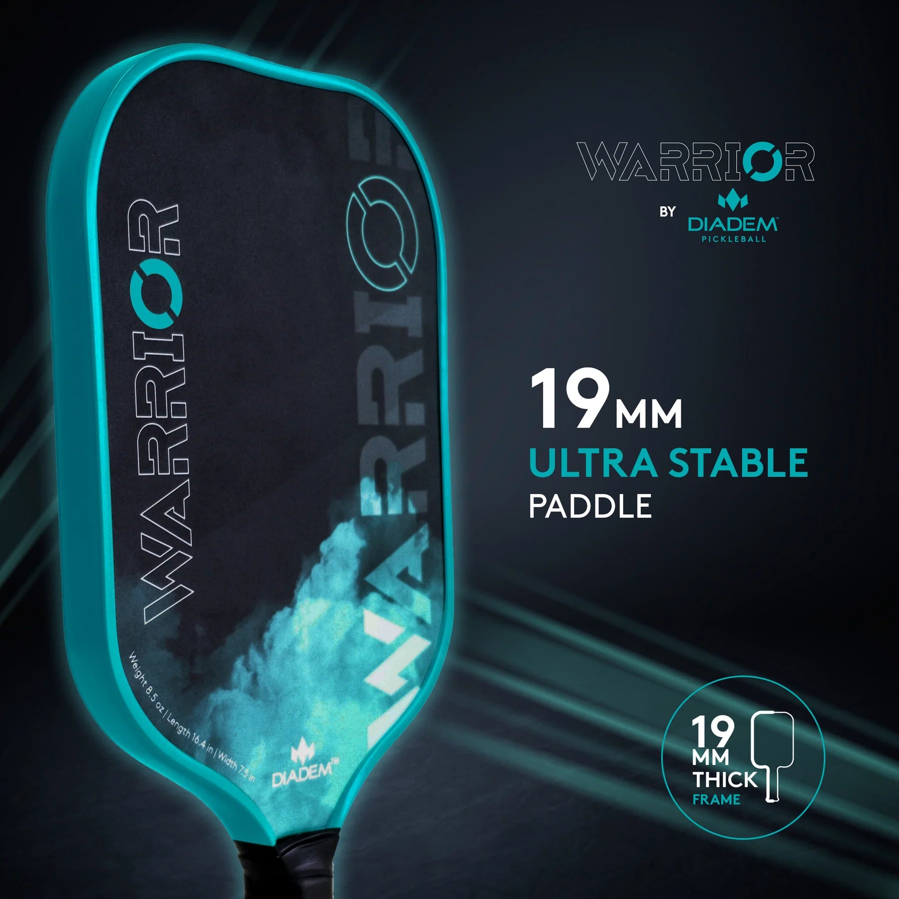 Warrior - Teal - Dink & Volley Pickleball