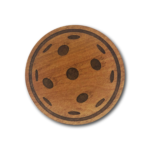 Pickleball Wood Drink Coasters - Dink & Volley Pickleball