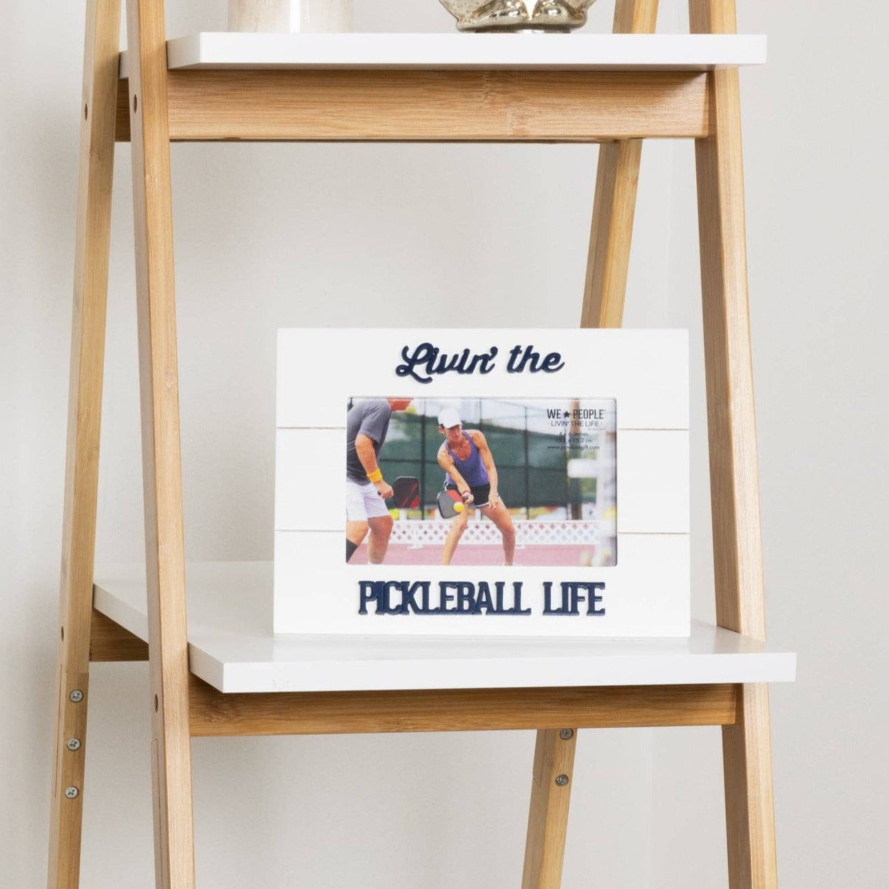 Livin' the Pickleball Life 4x6 White Picture Frame - Dink & Volley Pickleball