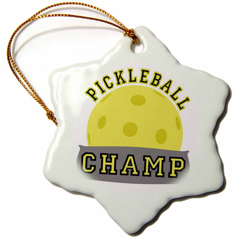 pickleball champ christmas ornament