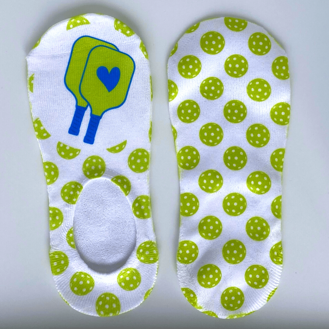 Women's Paddle Love with heart pickleball socks