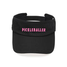 Pickleballer Visor : Black - Dink & Volley Pickleball