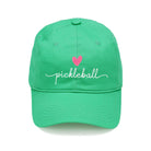 Kelly Green Heart Pickleball Cap - Dink & Volley Pickleball