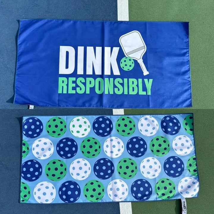 Double-Sided Microfiber Tennis Towel - Dink & Volley Pickleball