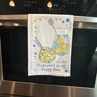 pickleball kitchen towels with Pickleball is my Happy Hour text