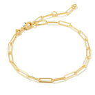 Courtney Paperclip Bracelet in Gold