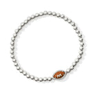 Football Stretch Bracelet in Silver