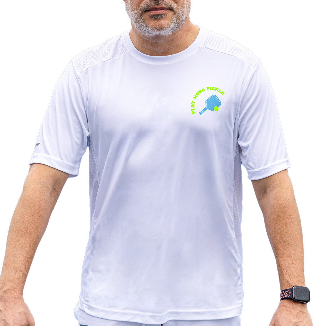 Men's Pickled 'Em Performance Shirt White - Dink & Volley Pickleball