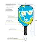 Hero Blue Dog Pickleball Paddle - Dink & Volley Pickleball