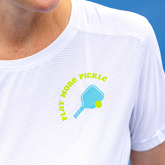 Women's Pickled 'em LUX Performance Shirt - Dink & Volley Pickleball