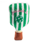 Green Stripe Pickleball Paddle Dog Plush - Dink & Volley Pickleball