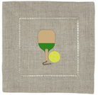 Pickleball Embroidered Cocktail Napkins - Dink & Volley Pickleball