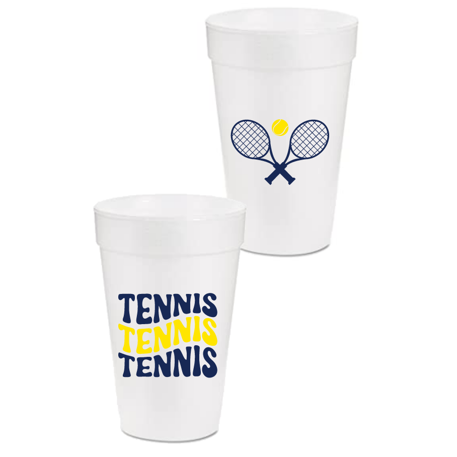 Styrofoam Tennis Cups
