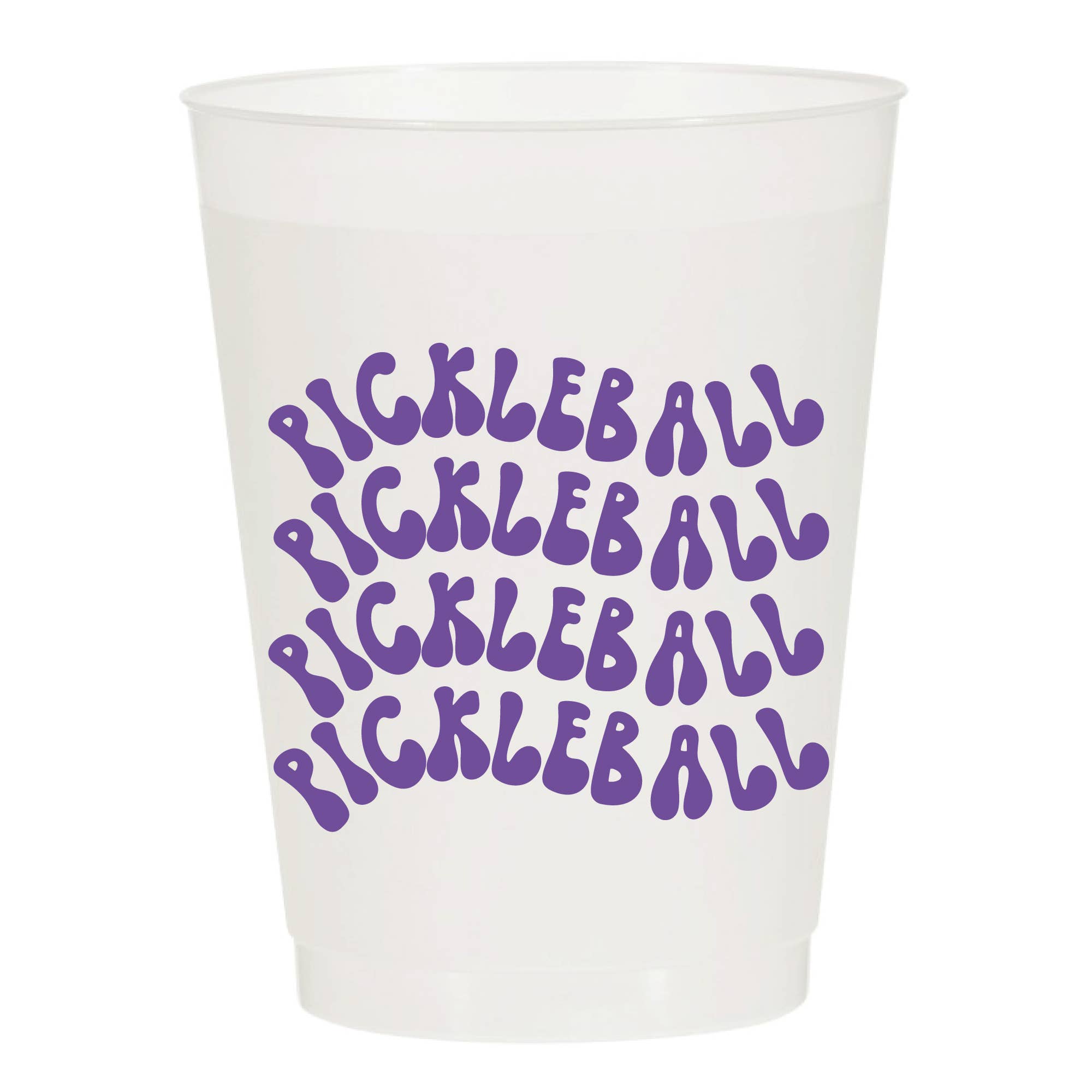 Frosted Pickleball Plastic Cups