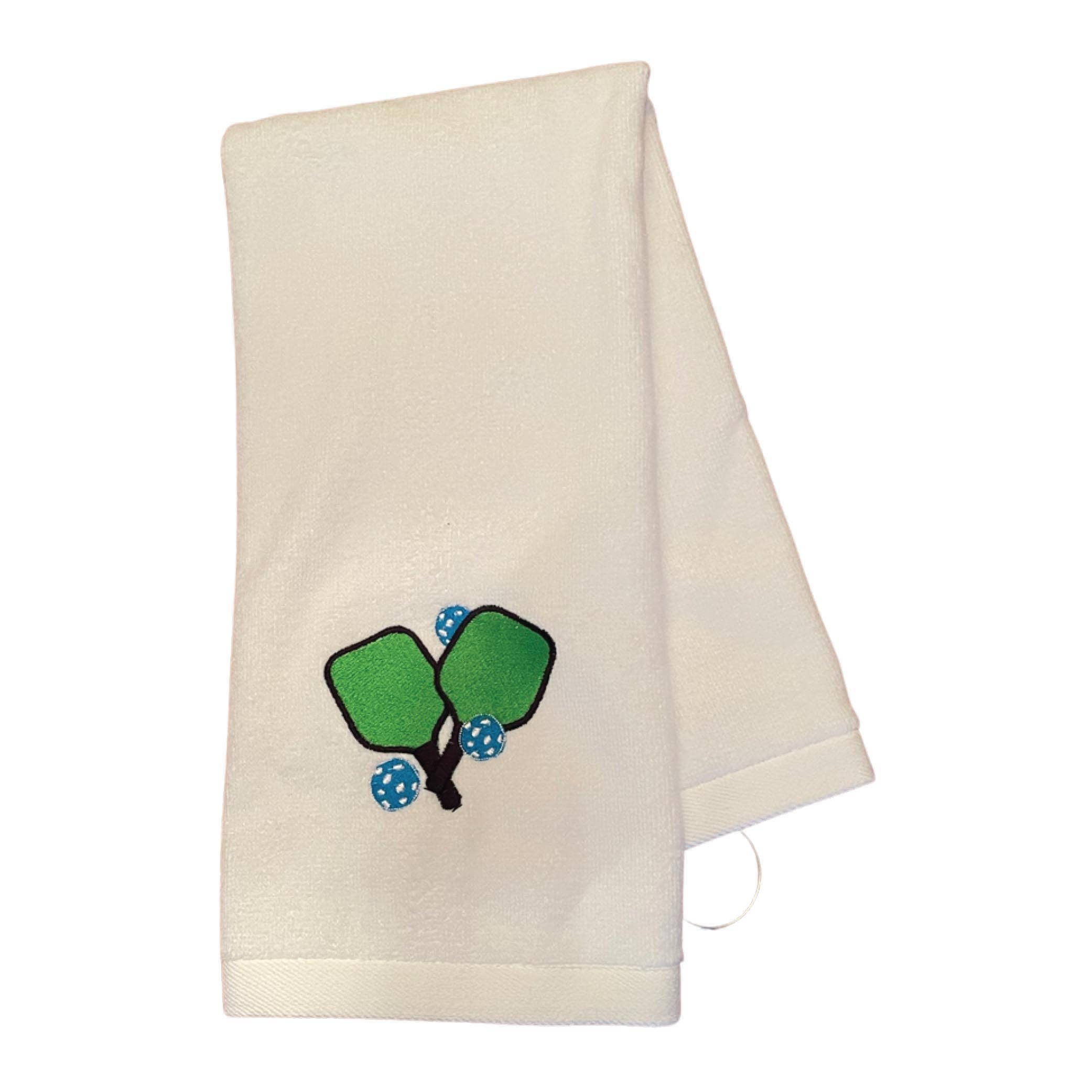 Embroidered Pickleball Hand Towel