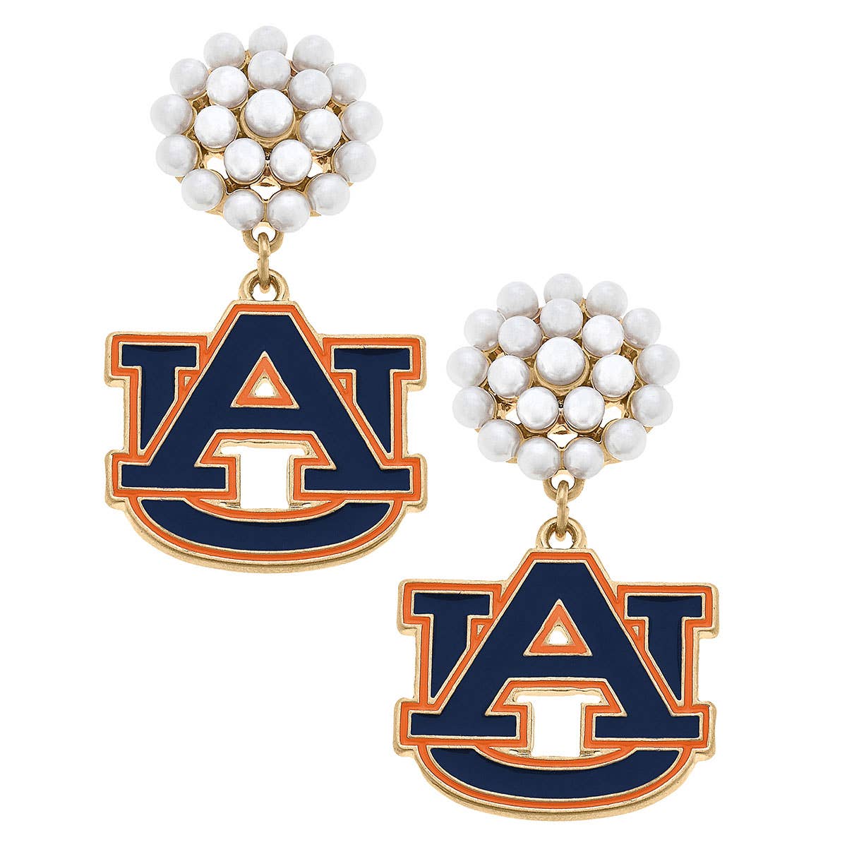 Auburn Pearl Drop Earrings