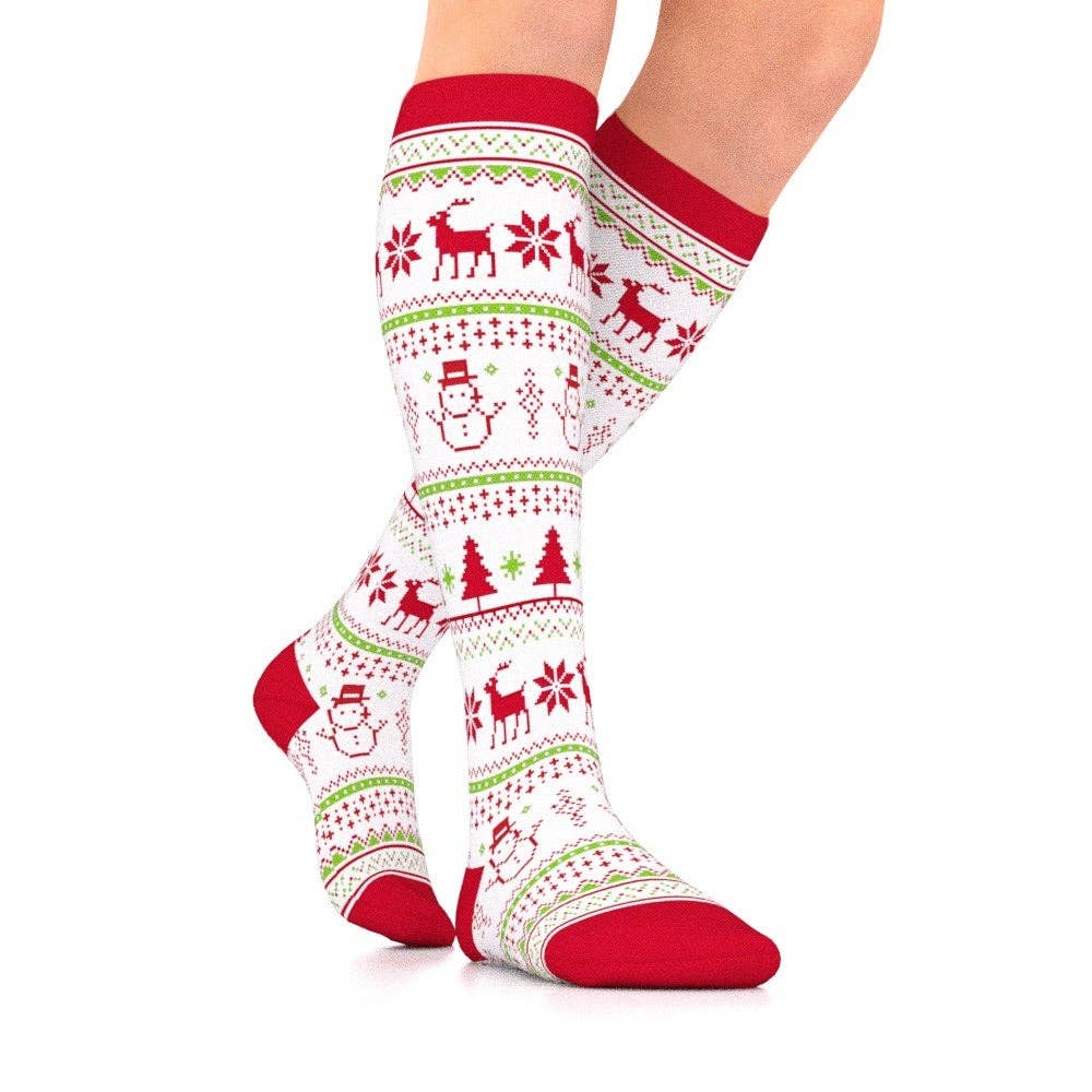 Holiday Compression Socks Unisex - Dink & Volley Pickleball