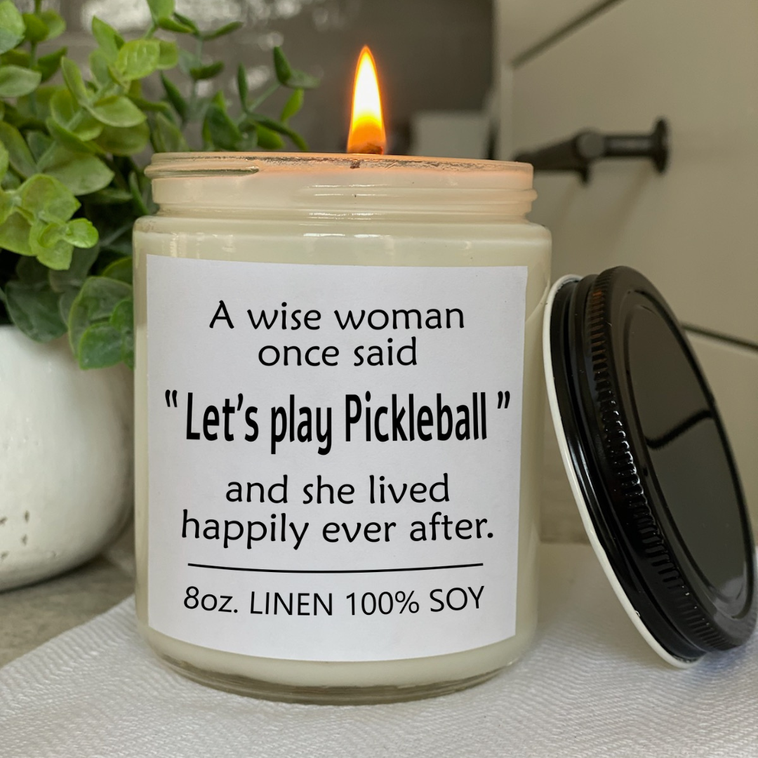 Pickleball Candle